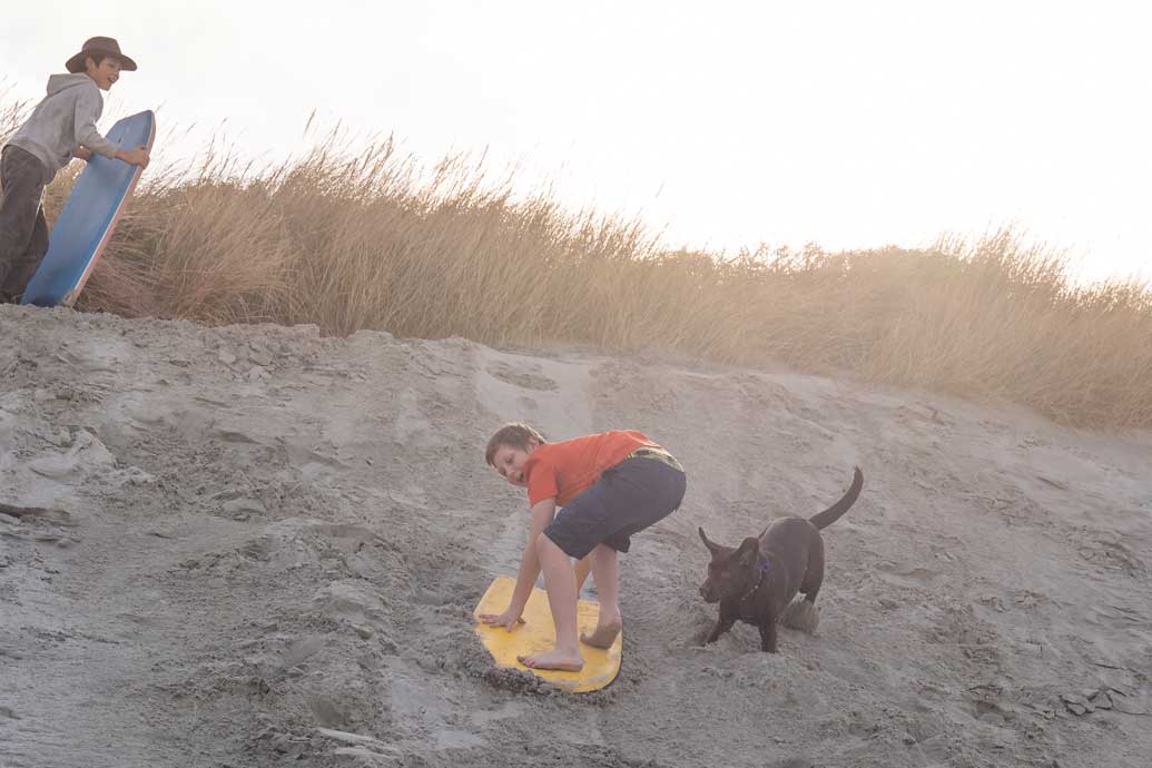 Sandboarding with George 