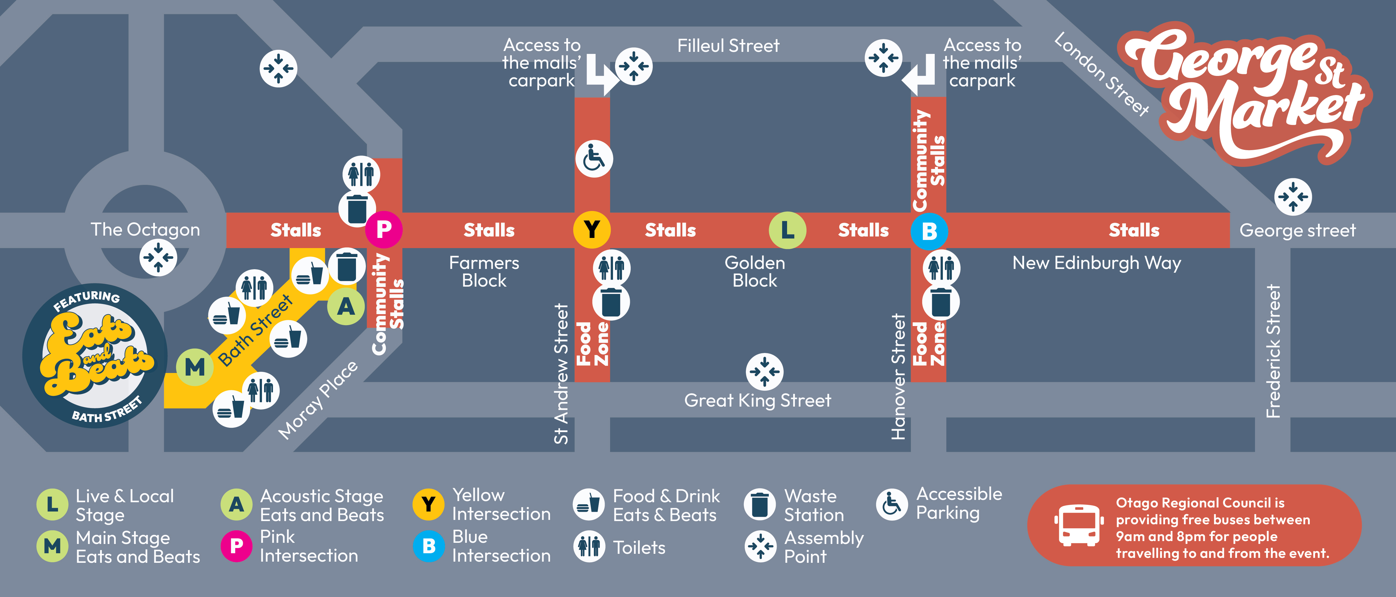 George Street Market map