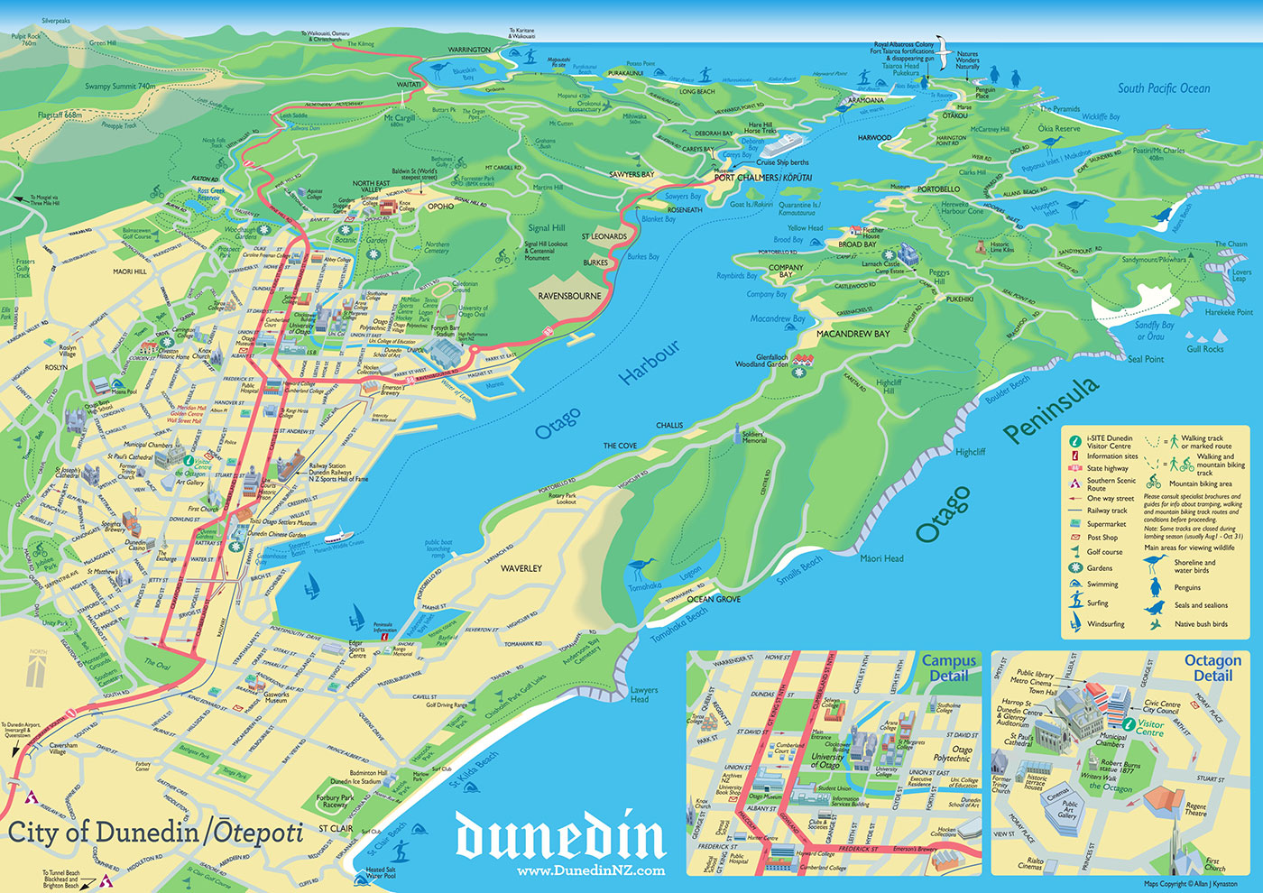 City of Dunedin map