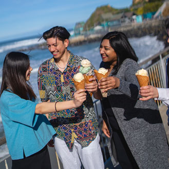 Students & Ice-cream