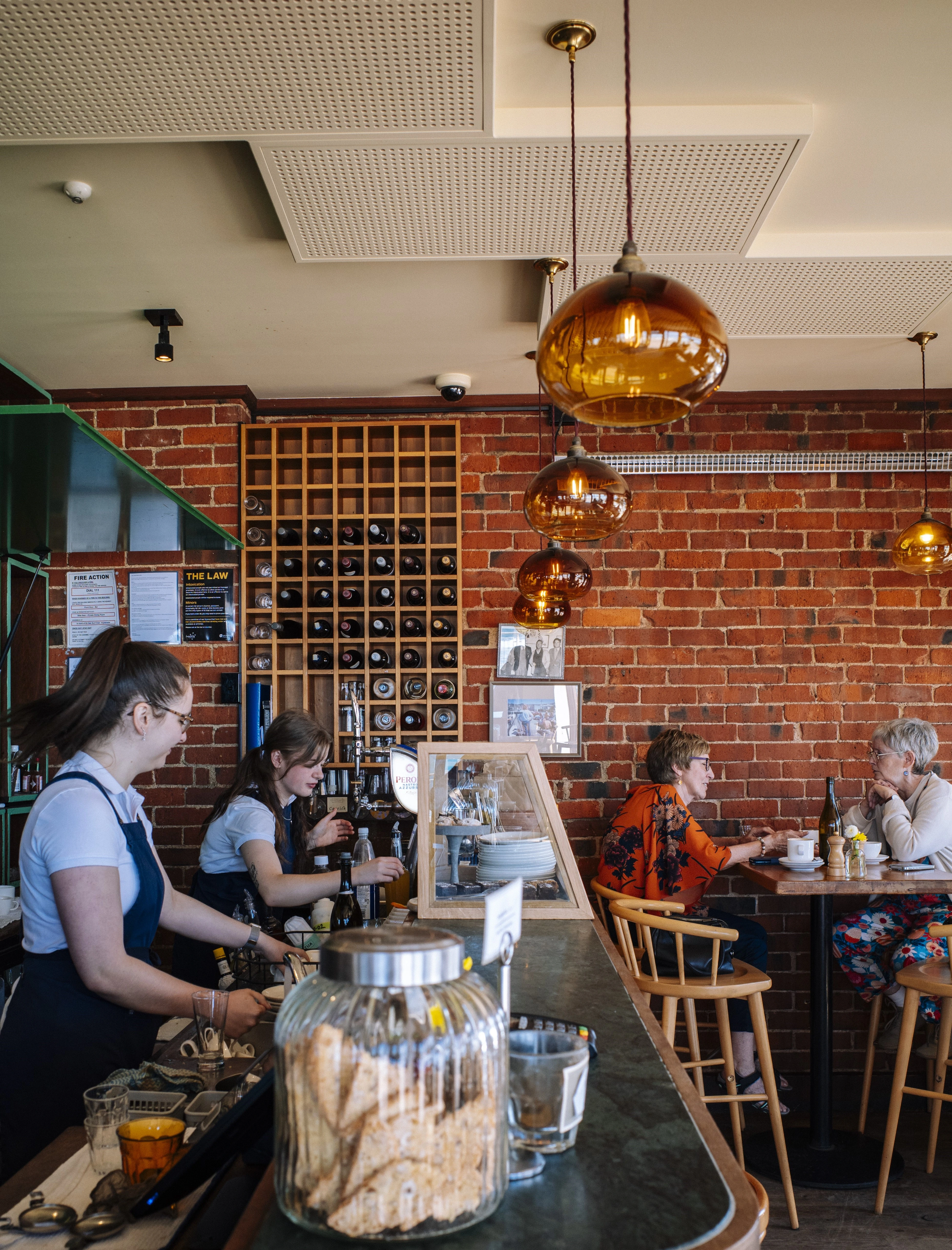The bar at Esplanade, St Clair.