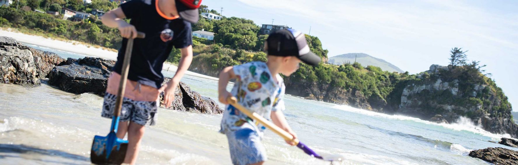 Kids at Brighton Beach