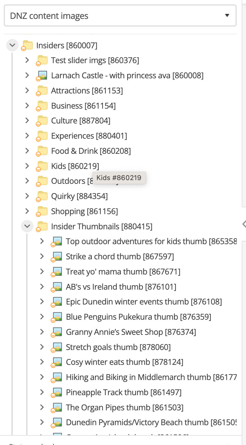 Asset tree insiders thumbs