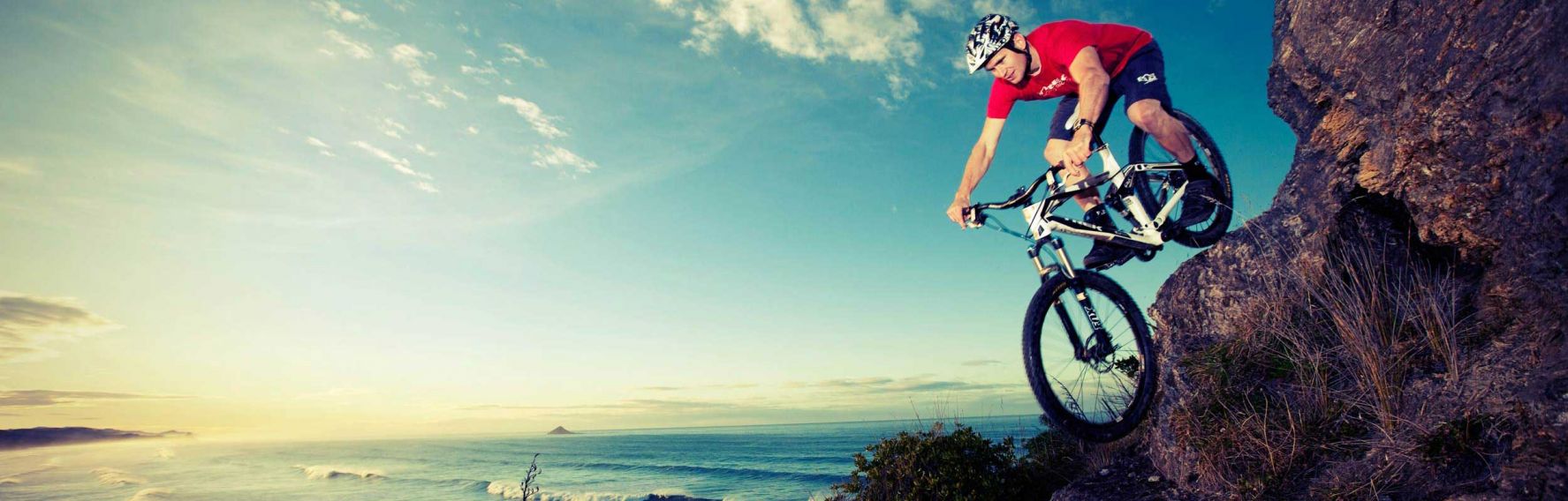 Mountain biking at Brighton Beach