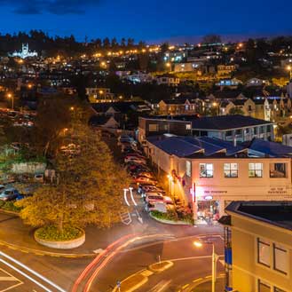 Dunedin City at night