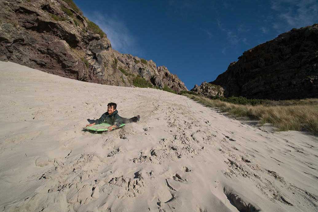 Sandboarding with George 