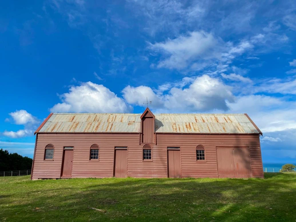 Exterior of Matanaka Farm building