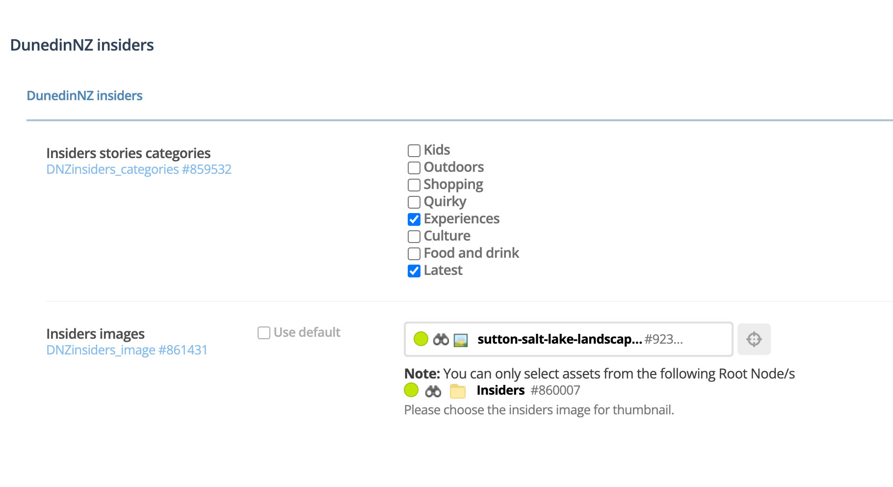 Metadata filter tick