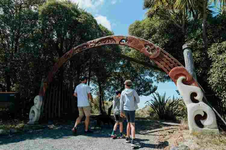 Huriawa Peninsula entrance.