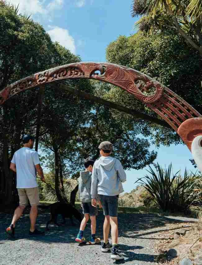 Huriawa Peninsula entrance.