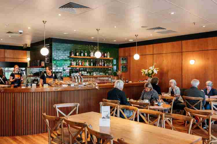 Interior of Commons Eatery.