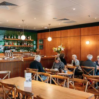 Interior of Commons Eatery.